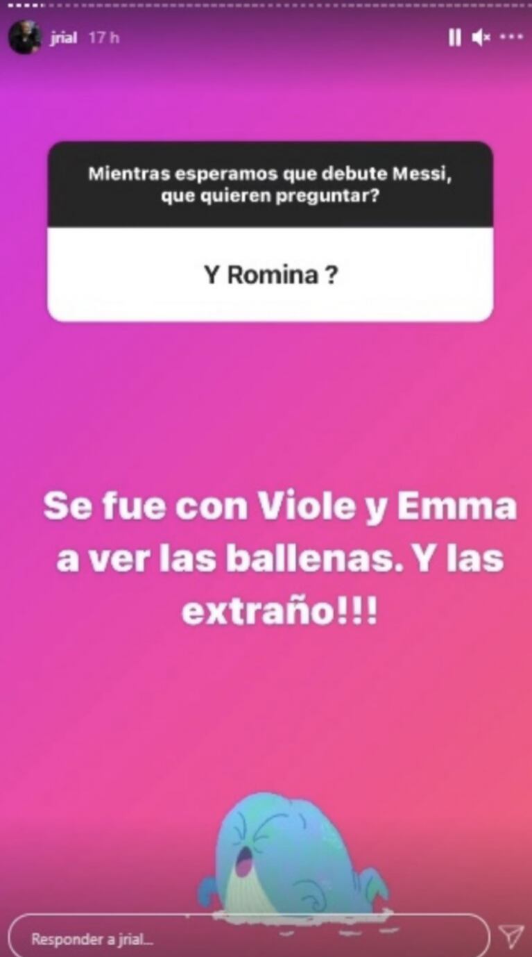 Jorge Rial aclaró por qué no viajó a Puerto Madryn con Romina Pereiro y sus hijitas: "Era una salida de chicas"