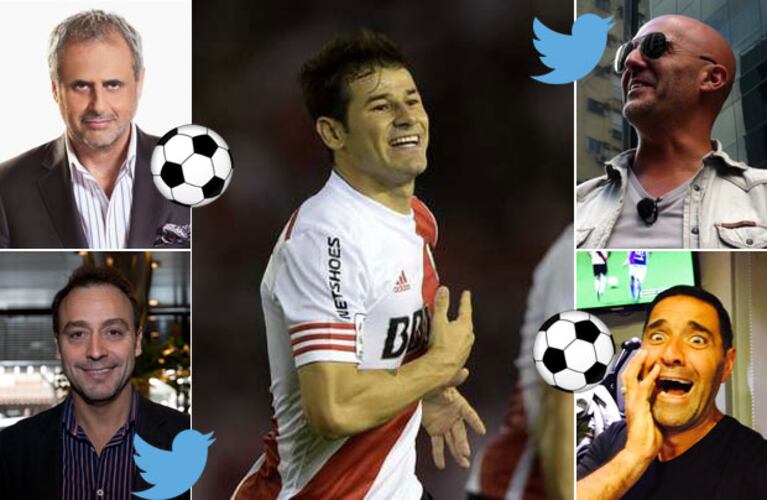 Jorge Rial, Adrián Pallares, Mariano Iúdica y el Pelado López festejaron la victoria de River en Twitter. (Foto: Web)