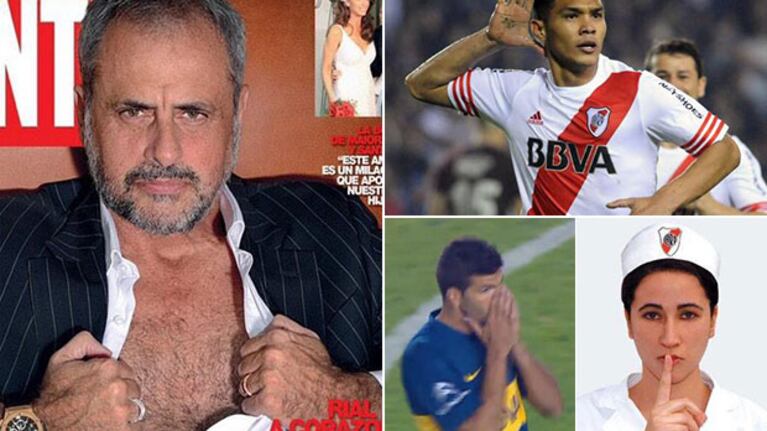 Jorge Rial "agradeció" a Emanuel Gigliotti en medio de los festejos de River campeón de la Copa Sudamericana. (Foto: Web)