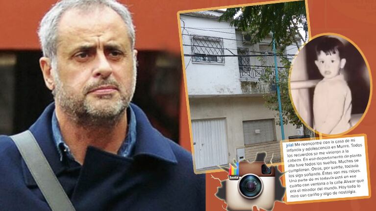Jorge Rial compartió su emoción tras reencontrarse con la casa de su infancia (Foto: Web e Instagram)