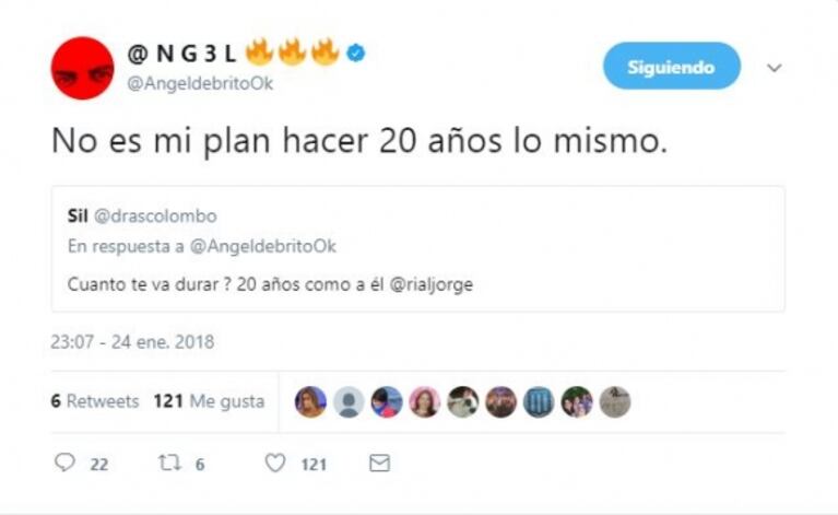 Jorge Rial dijo que tenía el programa de espectáculos más visto y Ángel De Brito salió al cruce: "No es mi plan hacer 20 años lo mismo"