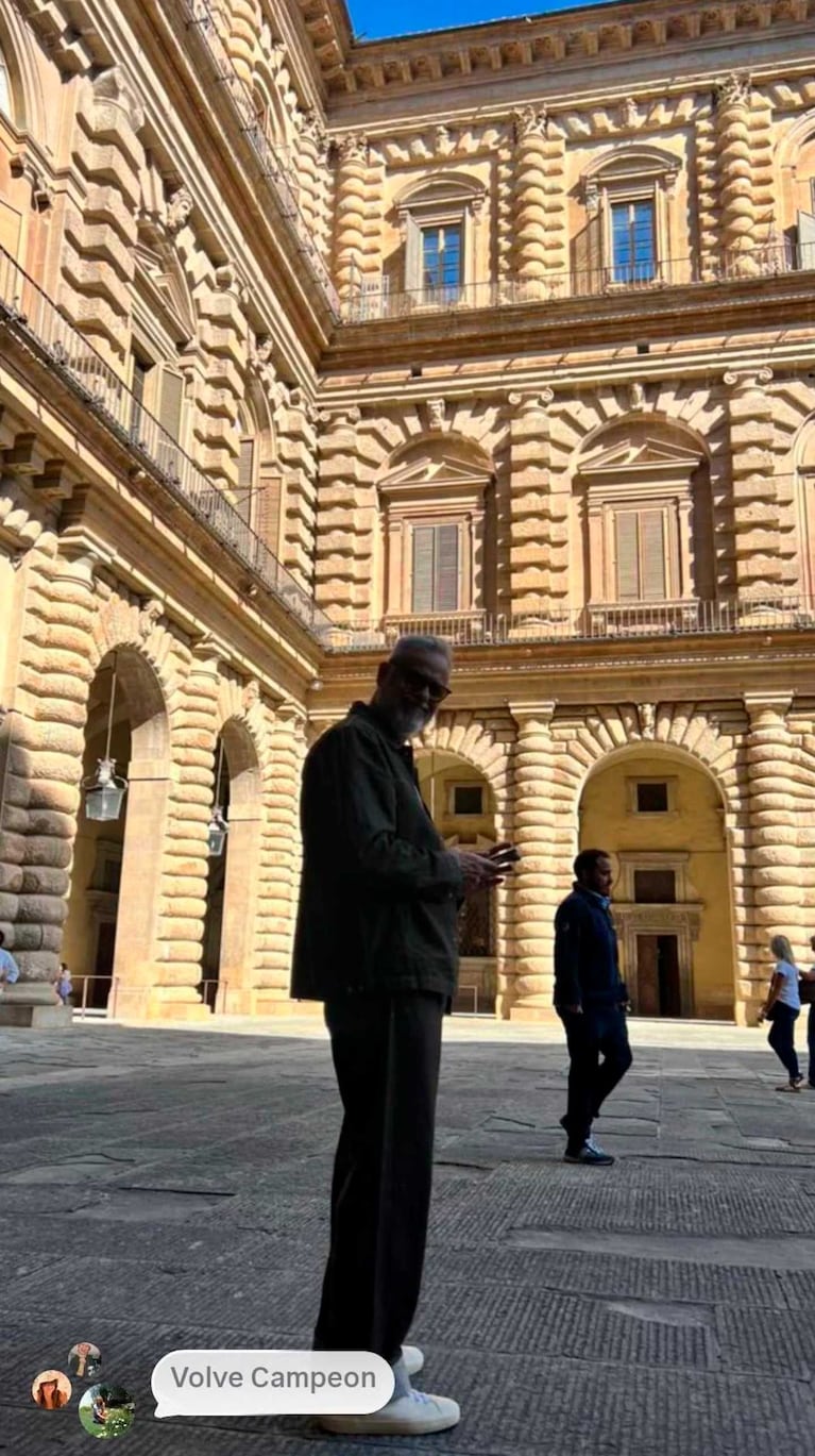 Jorge Rial en Florencia (Foto: Instagram @jrial)