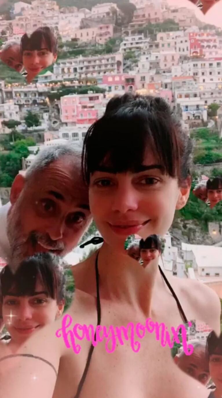 Jorge Rial, fotos de su luna de miel con Romina Pereiro en Italia y mensaje de amor: "No podés ser tan linda"