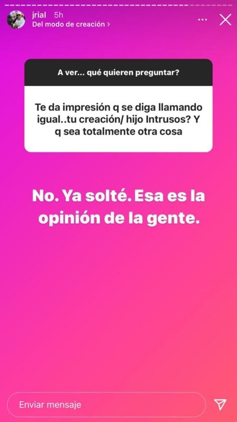 Jorge Rial habló sin filtros de su salida de Intrusos y de la nueva etapa del programa: "Nunca los criticaría"