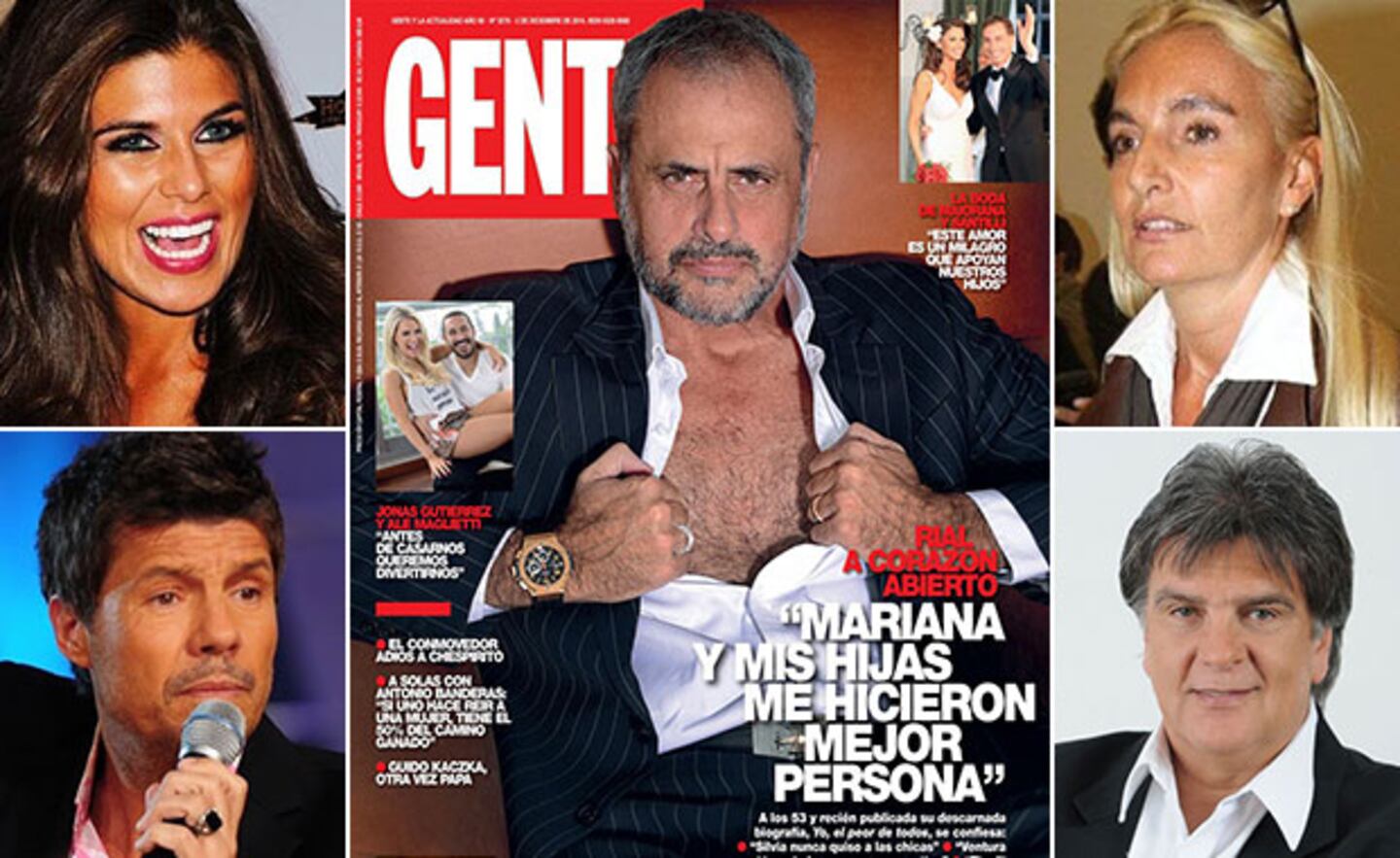 Jorge Rial, hombre de tapa… y polémicas. (Foto: revista Gente y Web)