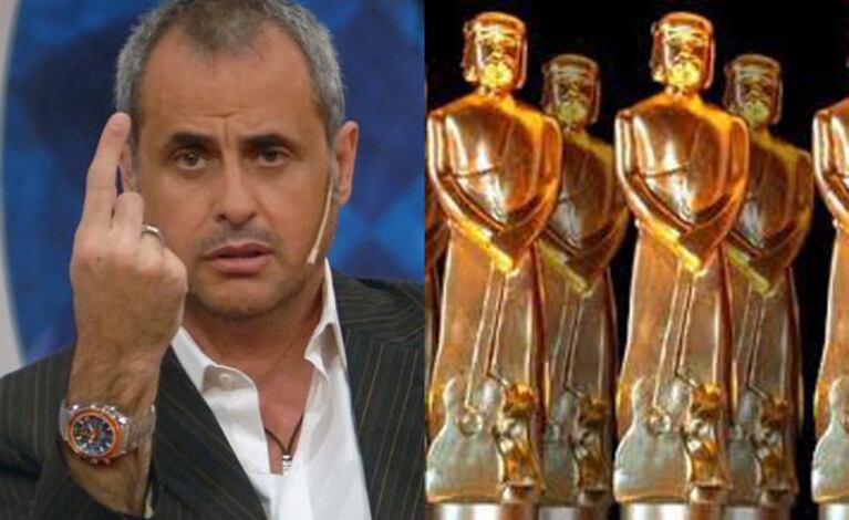 Jorge Rial, muy crítico e irónico con los premios (Fotos: Web). 