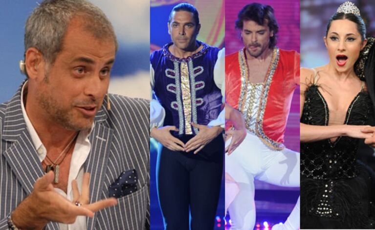 Jorge Rial no perdonó a ningún participante de Bailando 2012 (Fotos: Web e Ideas del Sur). 