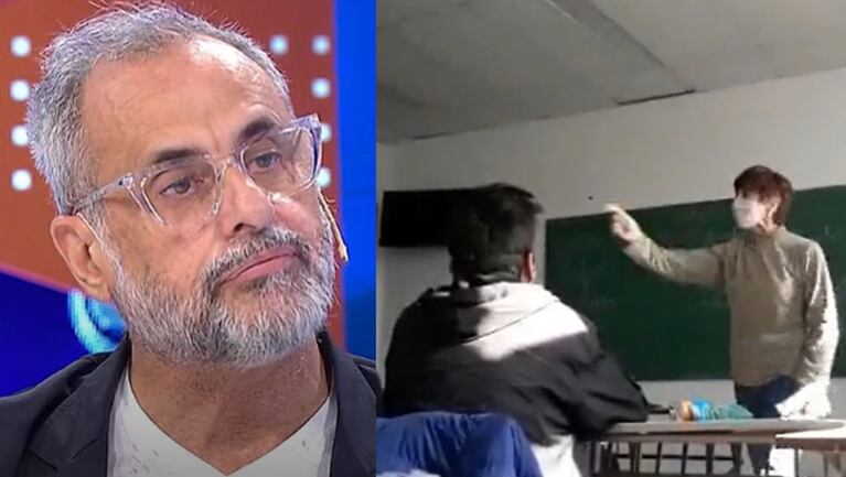Jorge Rial opinó sin filtro sobre el video viral de la docente gritándole a un alumno por pensar diferente.