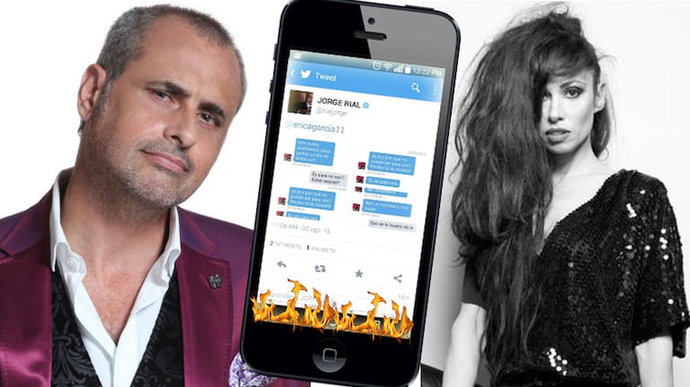 Jorge Rial publicó un supuesto chat privado con Érica García… ¡y luego lo borró!