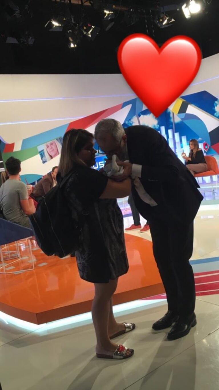  Jorge Rial recibió la visita sorpresa de Morena y su nieto en América: las tiernas postales familiares