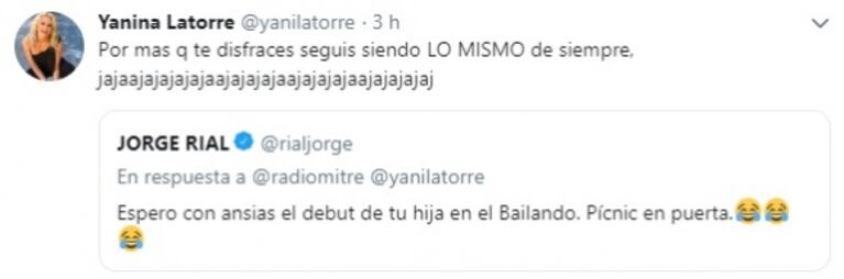 Jorge Rial salió al cruce de Yanina Latorre tras criticar el look que usó su hija Rocío en su boda