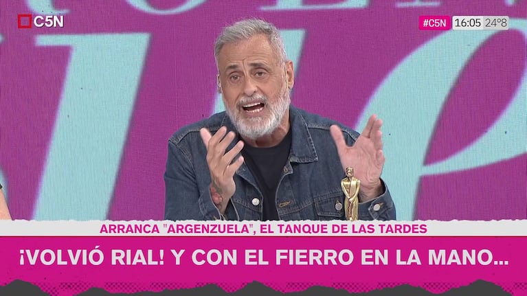 Jorge Rial sobre los premios Martín Fierro.