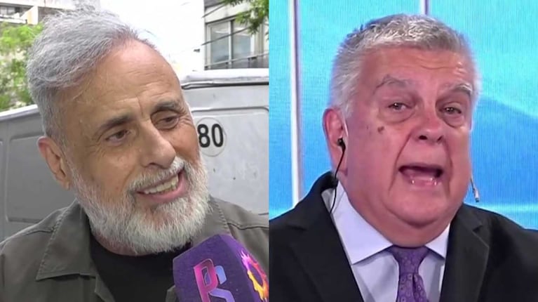 Jorge Rial trató a Luis Ventura de "abuelo" y lo mandó a jubilarse (Fotos: capturas eltrece y América TV)