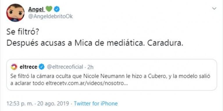 Jorge Rial y Ángel de Brito, picantes con Nicole Neumann por su cámara oculta en el edificio de Fabián Cubero