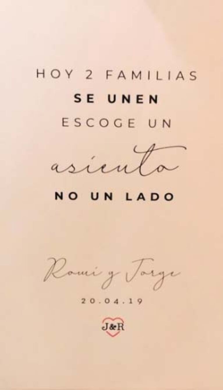 Jorge Rial y la fuerte frase con la que eran recibidos los invitados a su casamiento con Romina Pereiro