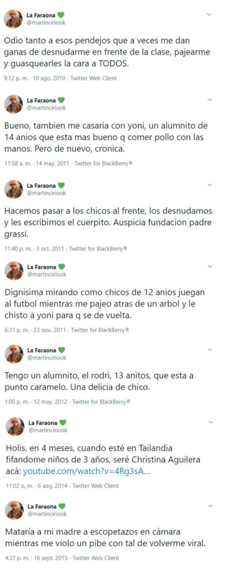 Jorge Rial y la más grave acusación contra Martín Cirio: "Este impresentable hace una oda a la pedofilia"