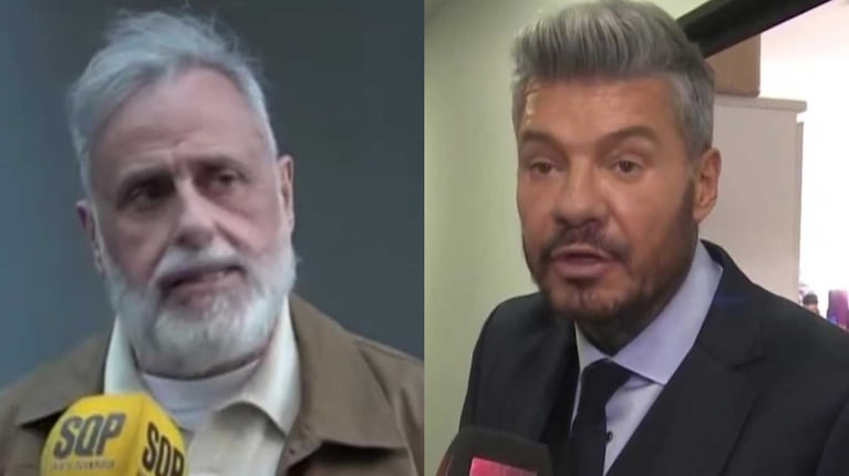 Jorge Rial y Marcelo Tinelli (Fotos: capturas América TV)