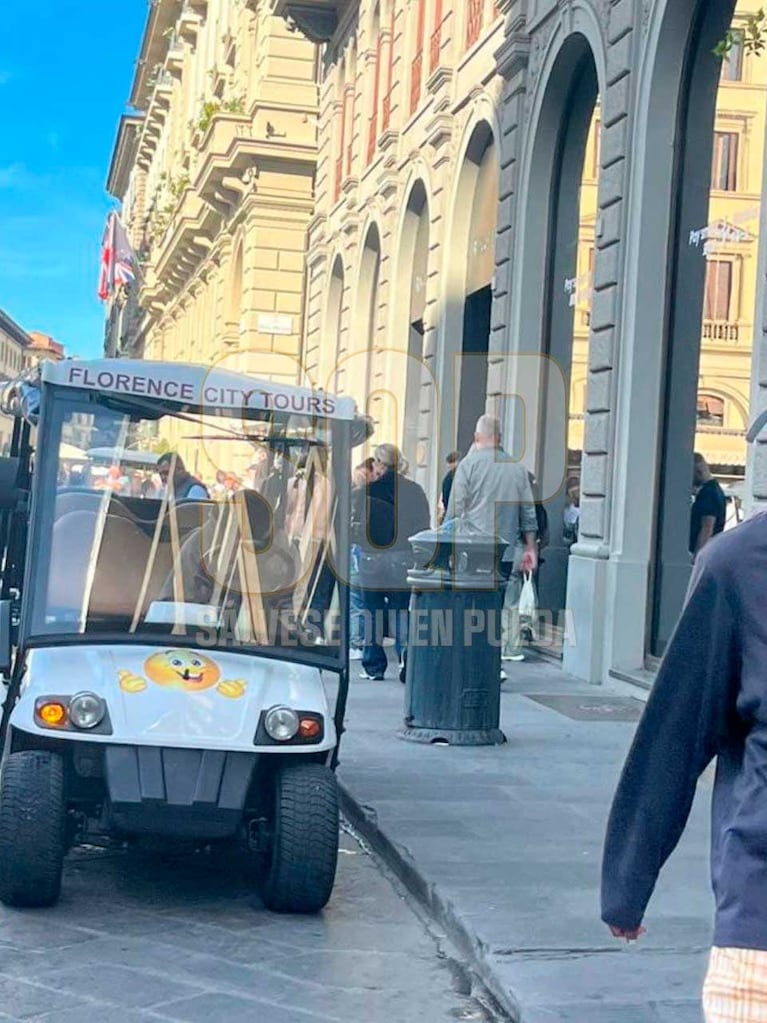Jorge Rial y María del Mar Ramón en Florencia (Foto: Twitter/ X @SQP)