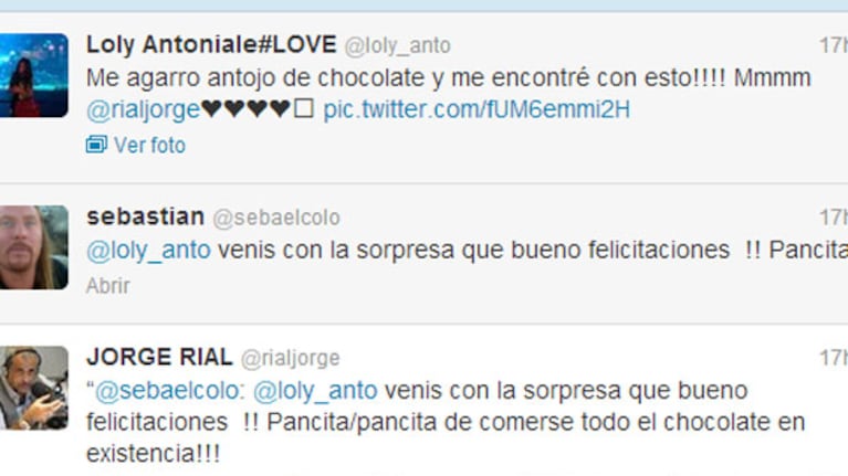 Jorge Rial y Mariana Antoniale aclararon el "antojo" de la modelo (Foto:Twitter).