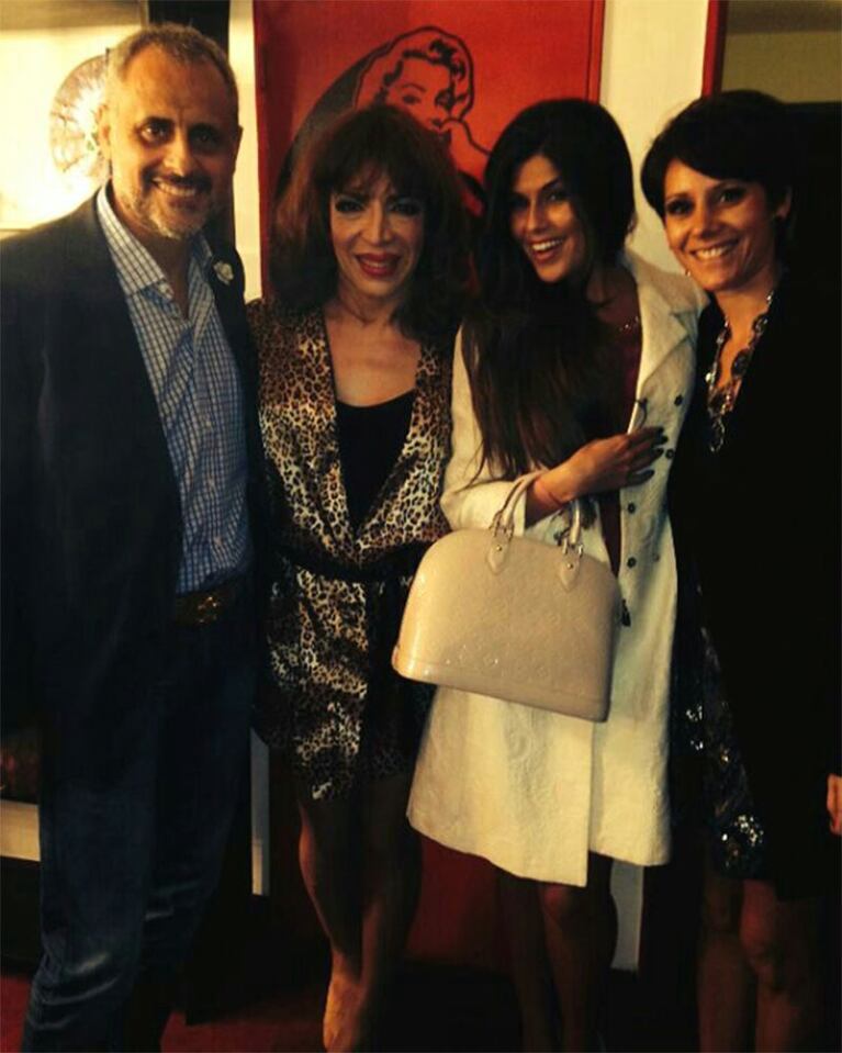 Jorge Rial y Mariana Antoniale fuero a ver a Lizy Tagliani al teatro (Foto: prensa Maxi Cardaci)