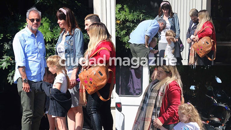 Jorge Rial y Romina Pereiro almorzaron junto a las hijas de ambos: mirá el álbum íntimo de su salida