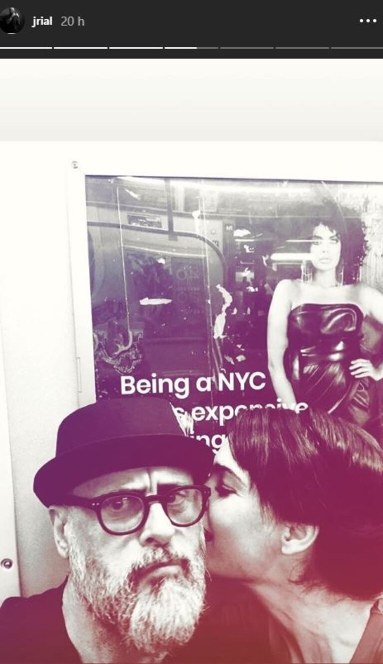 Jorge Rial y Romina Pereiro, pícaros en el subte de New York: "El viaje era muy largo y nos pusimos a charlar"