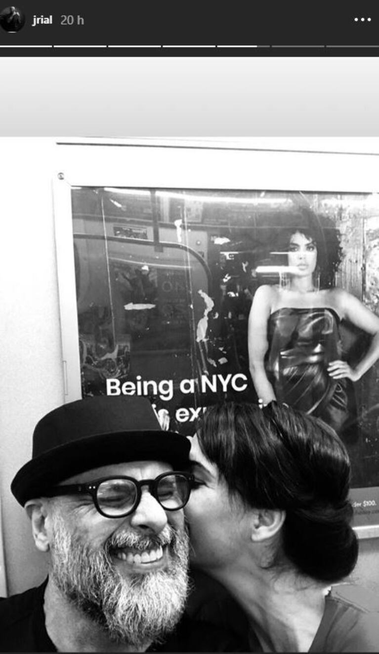 Jorge Rial y Romina Pereiro, pícaros en el subte de New York: "El viaje era muy largo y nos pusimos a charlar"