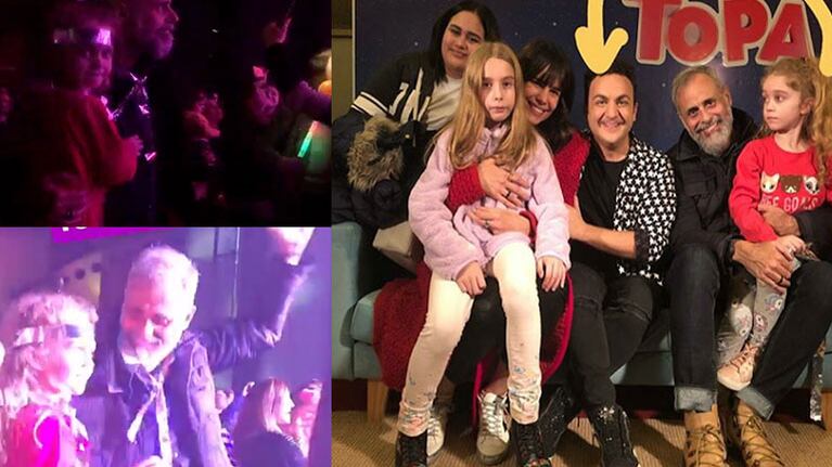 Jorge se divirtió en familia en el show de Topa.