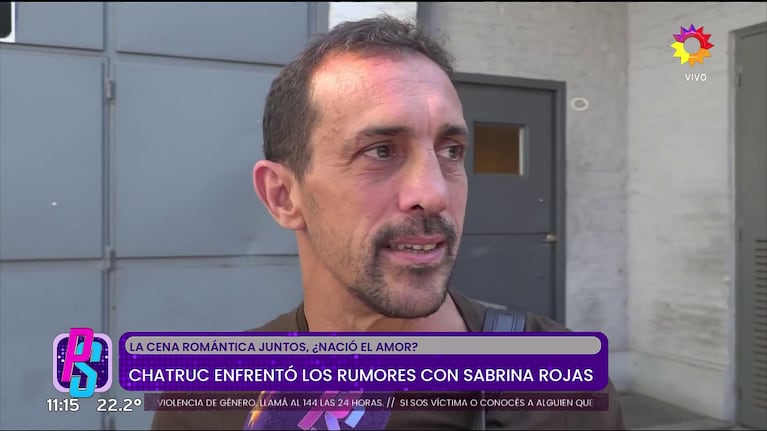 José Chatruc habló de Sabrina Rojas en Puro Show (Foto: captura de eltrece).
