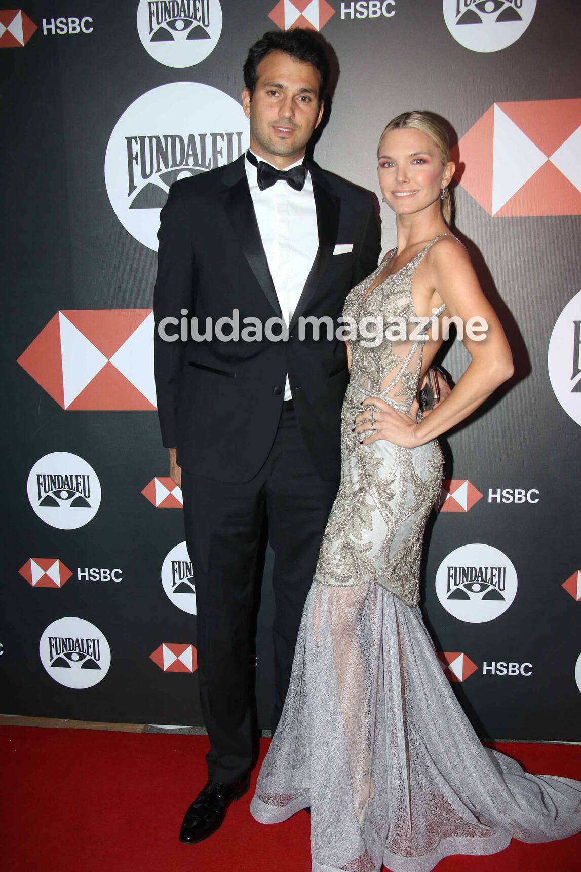 José Feliz Uriburu y Sofía Zámolo en la gala solidaria de Fundaleu. (Foto: Movilpress)