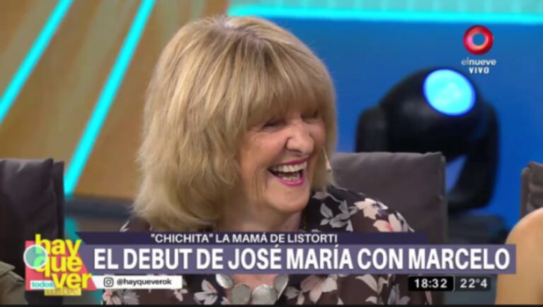  José María Listorti y el emotivo mensaje para su madre, Chichita, que cumplió 80 años