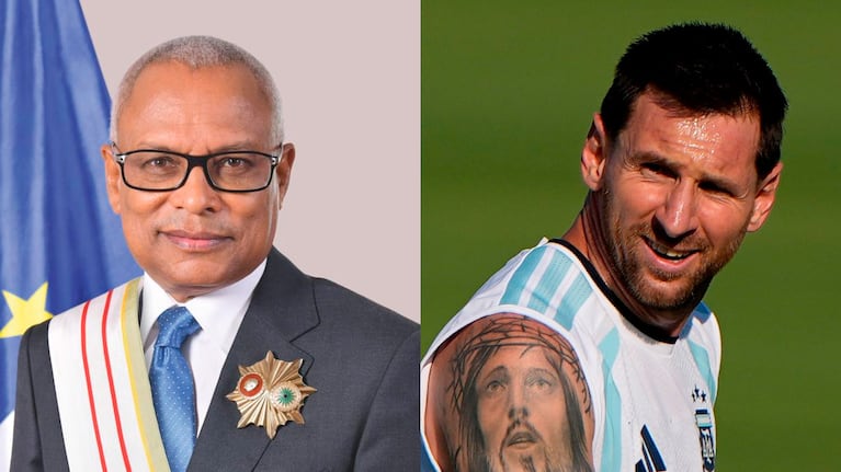 José María Neves y Lionel Messi. (Foto: AP)
