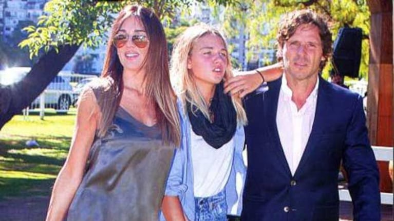 Josefina Bocchino con Andrea Frigerio y Lucas Bocchino. (Foto: revista ¡Hola! Argentina)