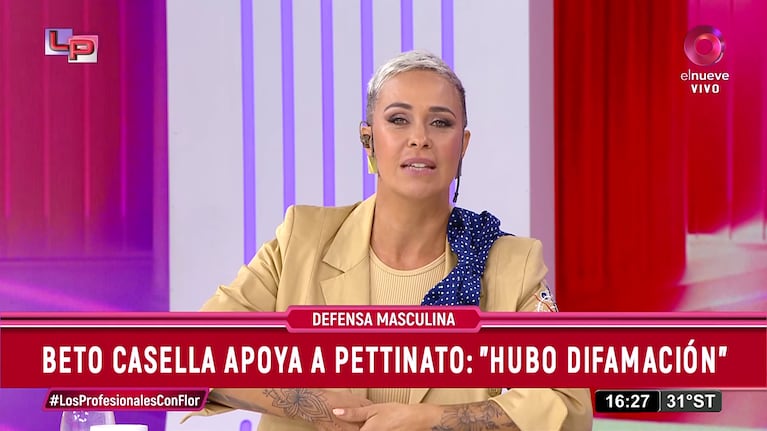 Josefina Pouso le contestó a Beto Casella (Foto: captura de elnueve).