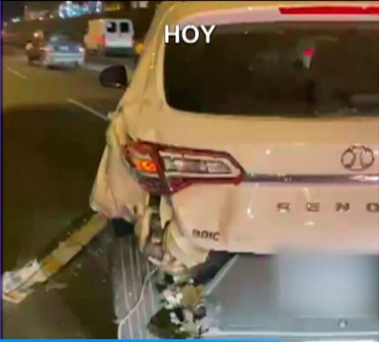 Josefina Pouso protagonizó un fuerte choque en cadena en la Panamericana: "Hice un trompo con el auto"