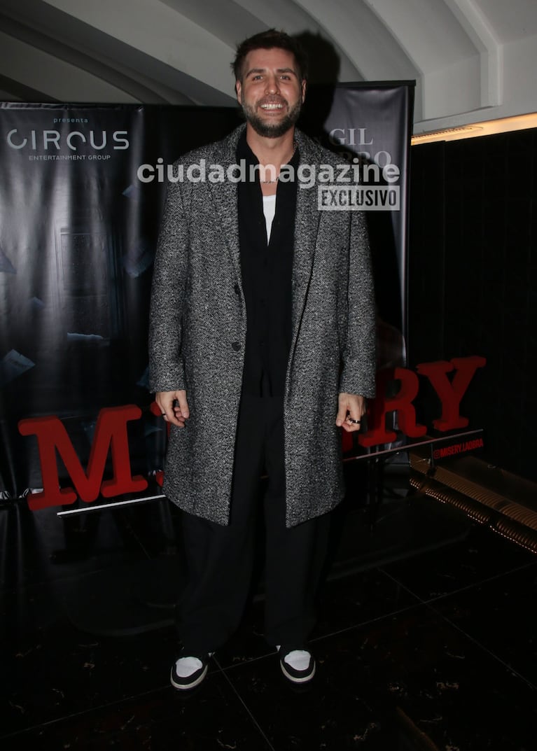 Juampi González en la función de prensa de Misery. (Foto: Movilpress)