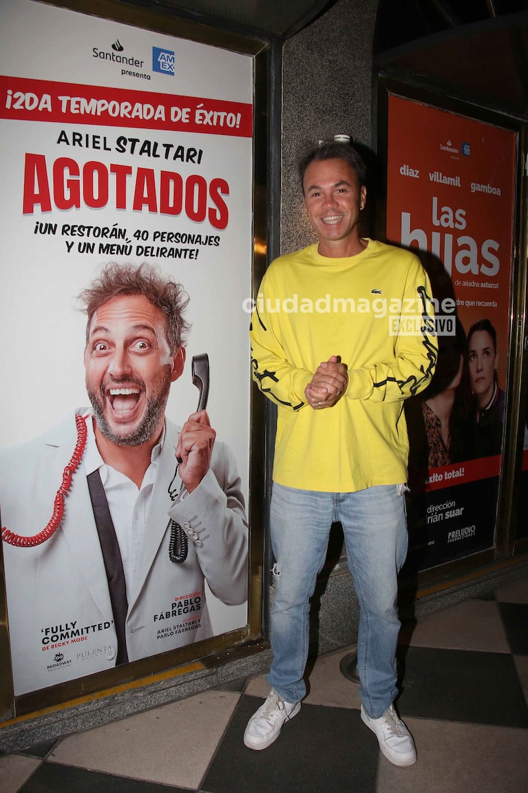 Juan Butvilofsky en el teatro (Foto: Movilpress).