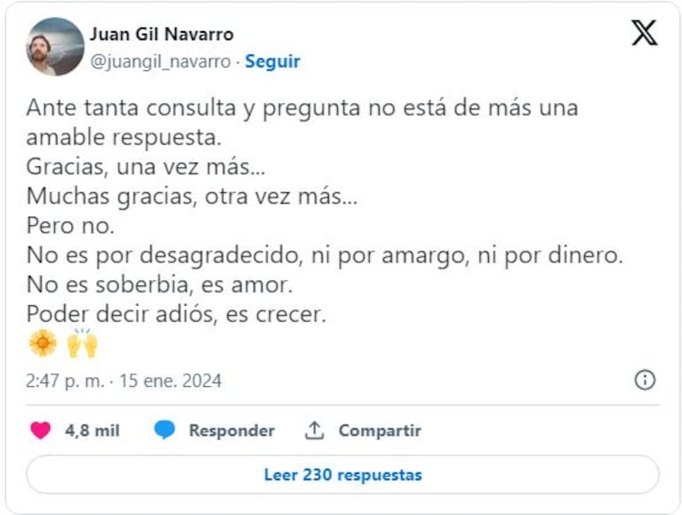 Juan Gil Navarro en Twitter.