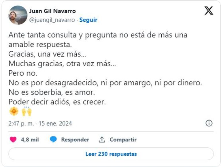 Juan Gil Navarro en Twitter.