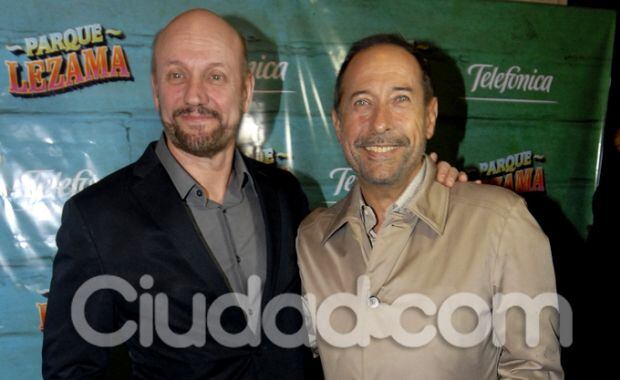 Juan José Campanella y Francella en el estreno de Parque Lezama (Foto: Jennifer Rubio). 
