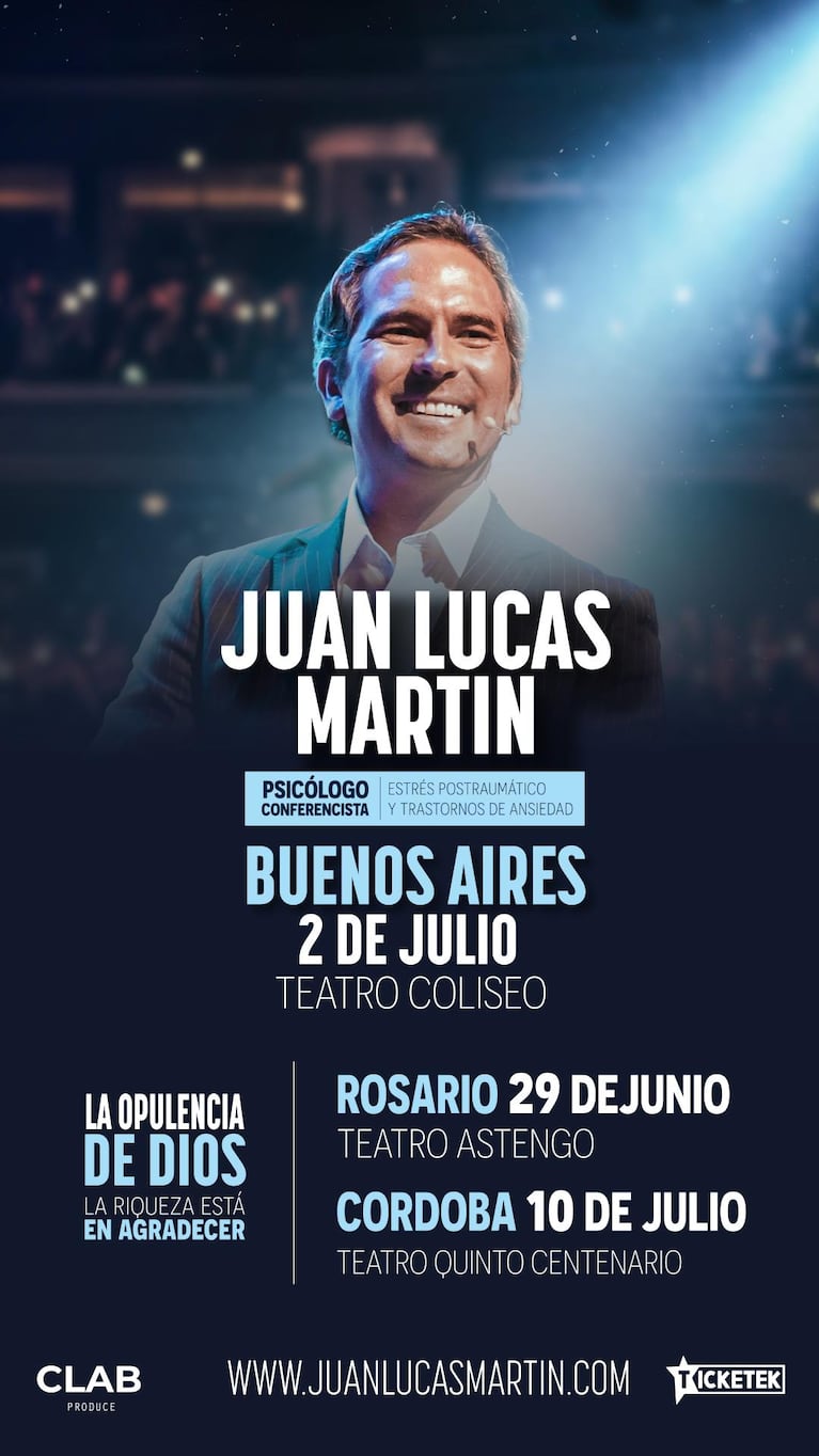 Juan Lucas Martín regresa a la Argentina con una conferencia transformadora