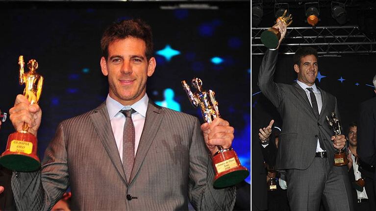 Juan Martín del Potro ganó el Olimpia de Oro. Foto: Web y Telam