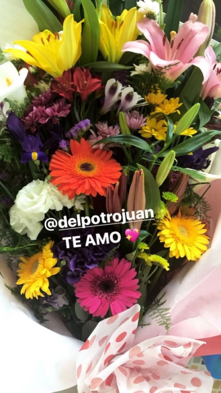Juan Martín del Potro le envió un regalo desde China a Jimena Barón por el Día de la Madre ¡y ella le agradeció con un "te amo"!