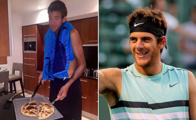 Juan Martín del Potro, un cocinero amateur (Foto: Twitter y Web)