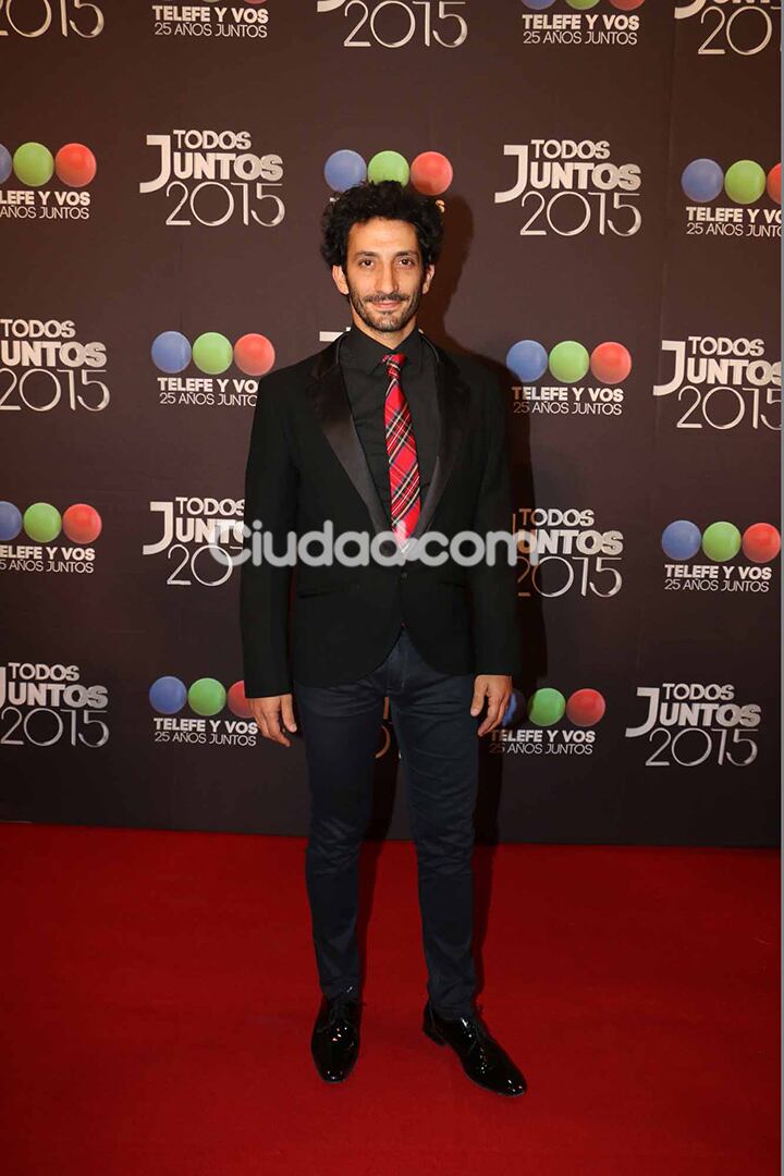 Juan Minujin, en la fiesta de Telefe. (Foto: Movilpress)