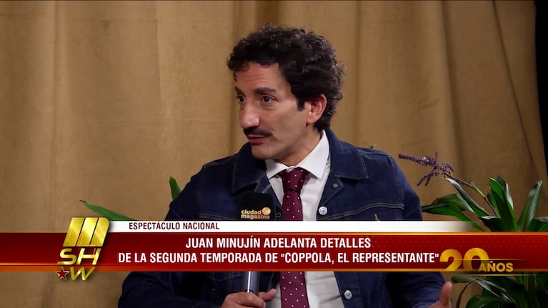 Juan Minujín habló de su interpretación de Guillermo Cóppola para la segunda temporada de la serie (Foto: captura de Mshow).