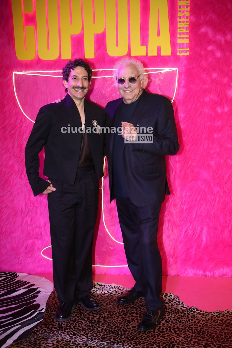Juan Minujín y Guillermo Coppola en la presentación de la segunda temporada de la serie  (Foto: Movilpress).