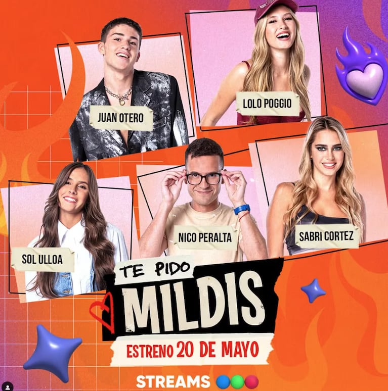 Juan Otero y Lola Poggio debutaron en streaming con Te pido mildis: todos los detalles