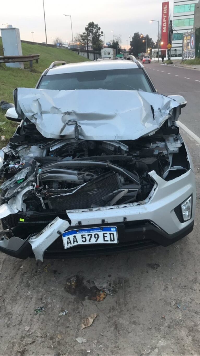 Juan Pablo Varsky protagonizó un terrible choque en la Panamericana: "El cinturón y el airbag me salvaron la vida"