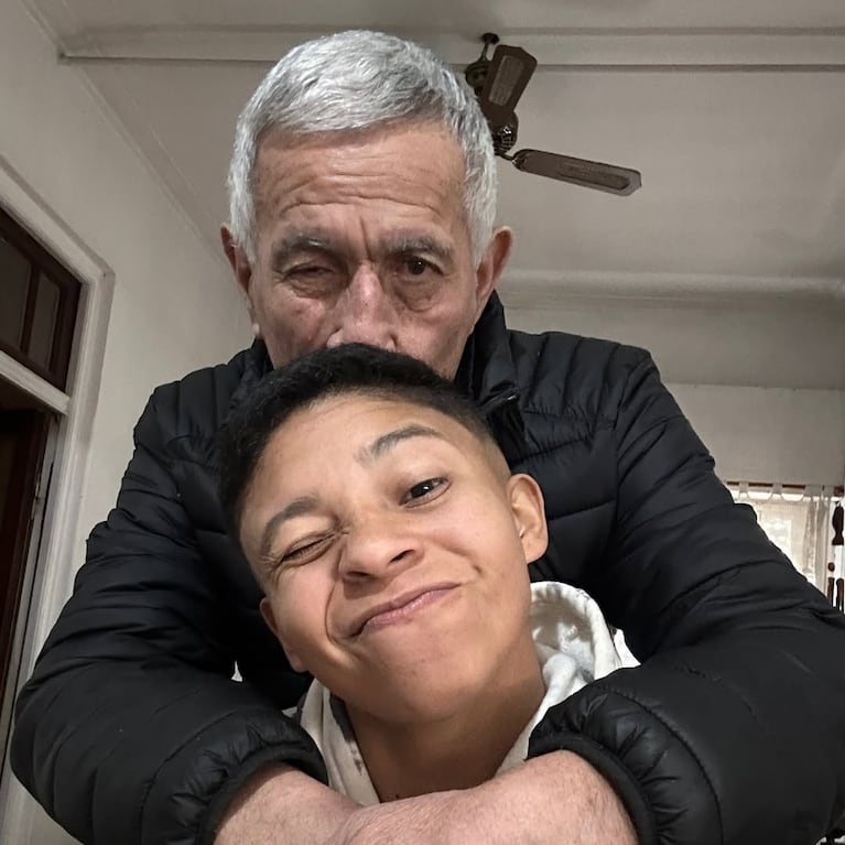 Juan Ramón Verón y Agustina Amaro. Foto: Instagram @amaroagustina